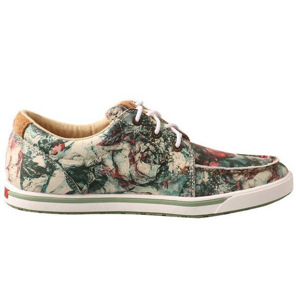 TWISTED X WOMEN'S FLORAL TOOLED CASUAL SHOES Color - Picture 2 of 5